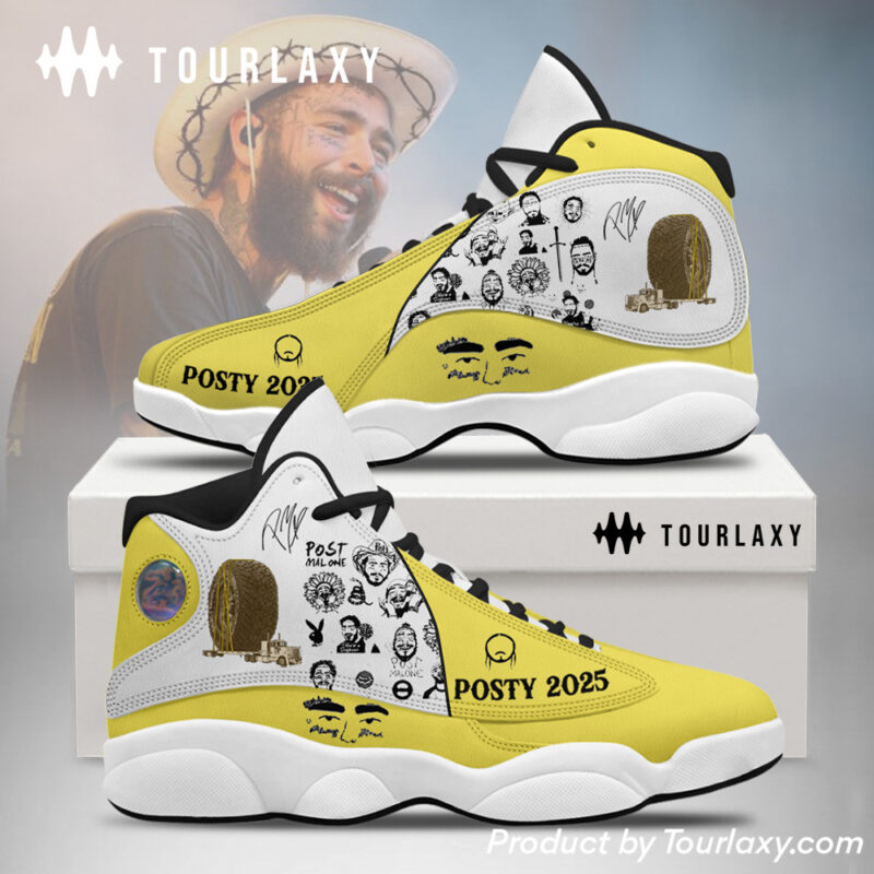 Yellow - Post Malone J13 Shoes For Fan