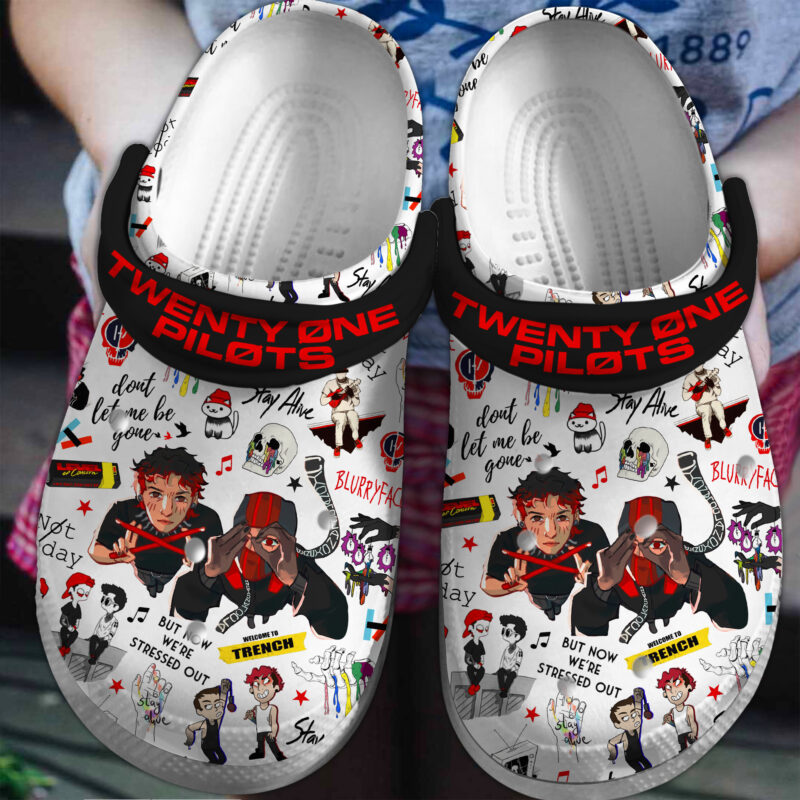 Twenty One Pilots Music Clogs Shoes V4