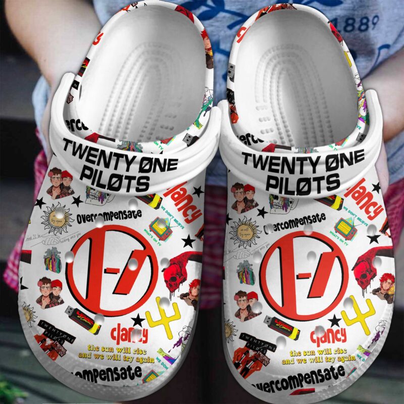 Twenty One Pilots Music Clogs Shoes V8
