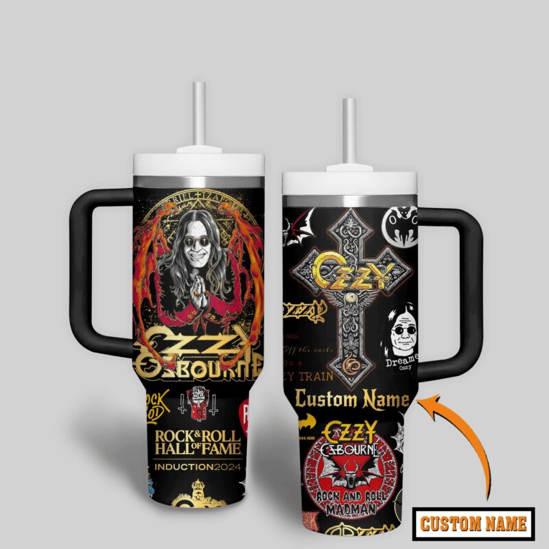 Ozzy Osbourne Custom Cup 40 oz Tumbler V4 - Tourlaxy