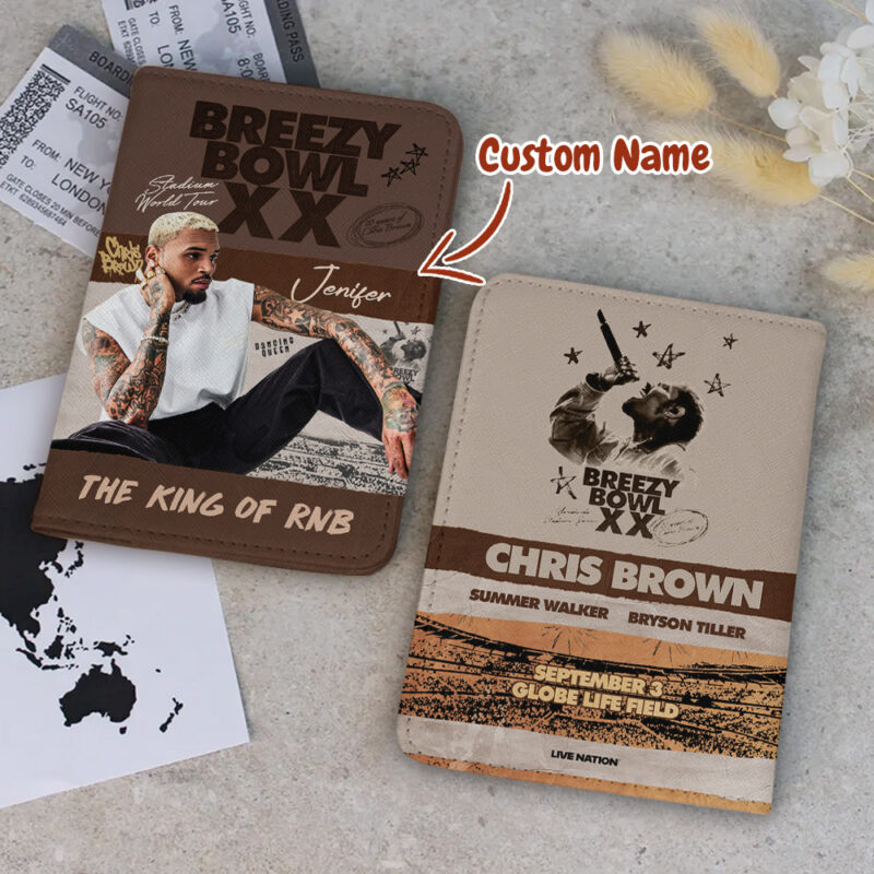 Chris Brown Passport Holder ? Stylish Travel Gift for R&B Lovers