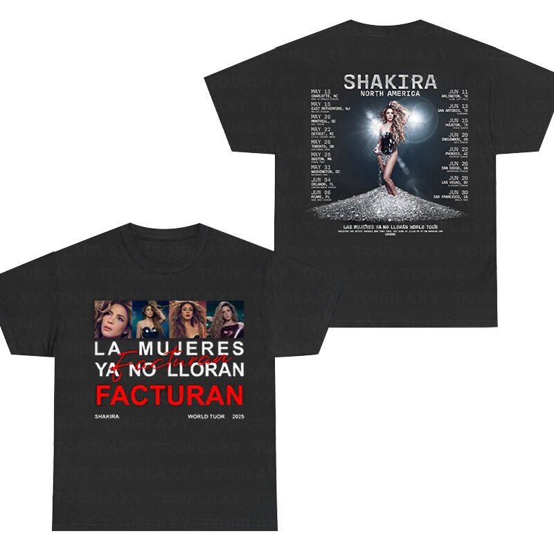 Shakira V6- Las Mujeres Ya No Lloran World Tour T Shirt