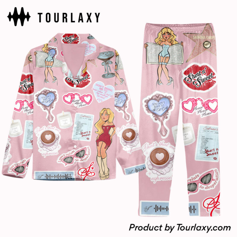 Short N Sweet V2 - Sabrina Carpenter Long Pajamas Adults Set
