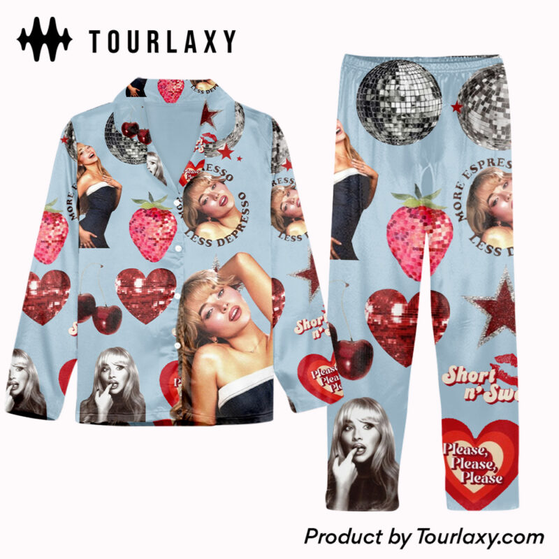 Short N Sweet V5 - Sabrina Carpenter Long Pajamas Adults Set