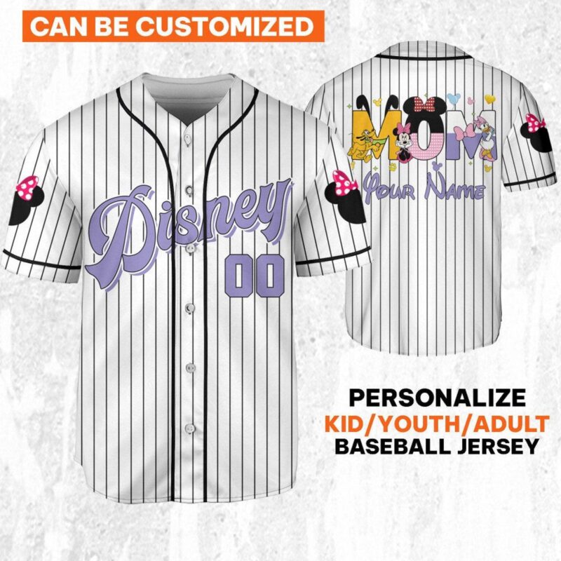 Personalize Disney Mom Jersey Disney Baseball Jersey