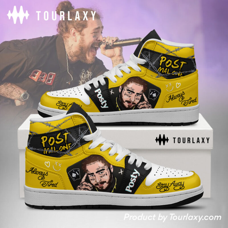 Yellow 3 - Post Malone J1 Shoes Tourlaxy