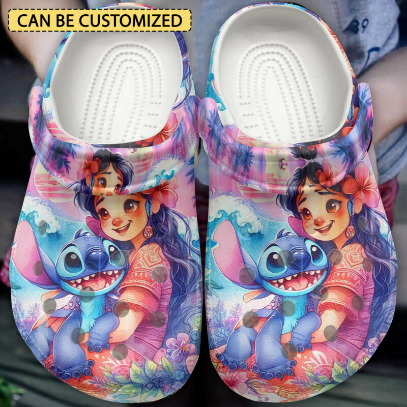 Lilo And Stitch Cartoon Clogs Shoes V8 - Tourlaxy