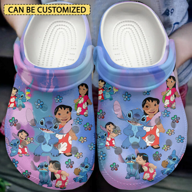 Lilo And Stitch Cartoon Clogs Shoes V9 - Tourlaxy
