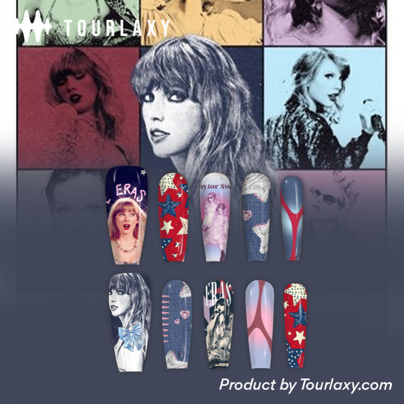 Eras Tour - Taylor Swift Nail Box, Press-on-Nail for Fan
