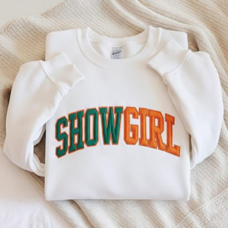 Embroidered Showgirl Sweatshirt, Life of a Sweatshirt, Showgirl Merch