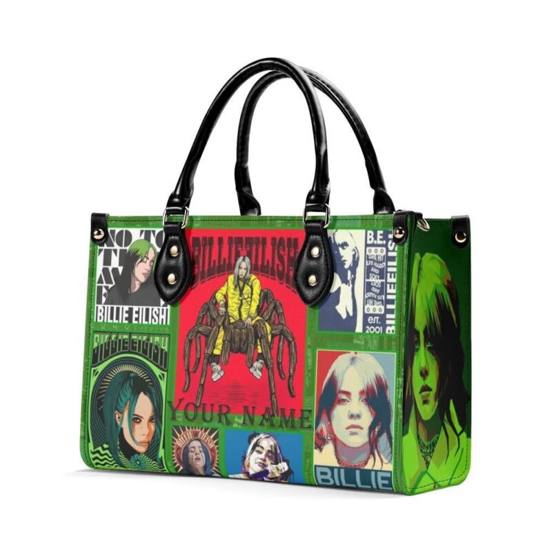 Personalized Billie Eilish New Version-Luxury Women PU Leather Handbag For Fan