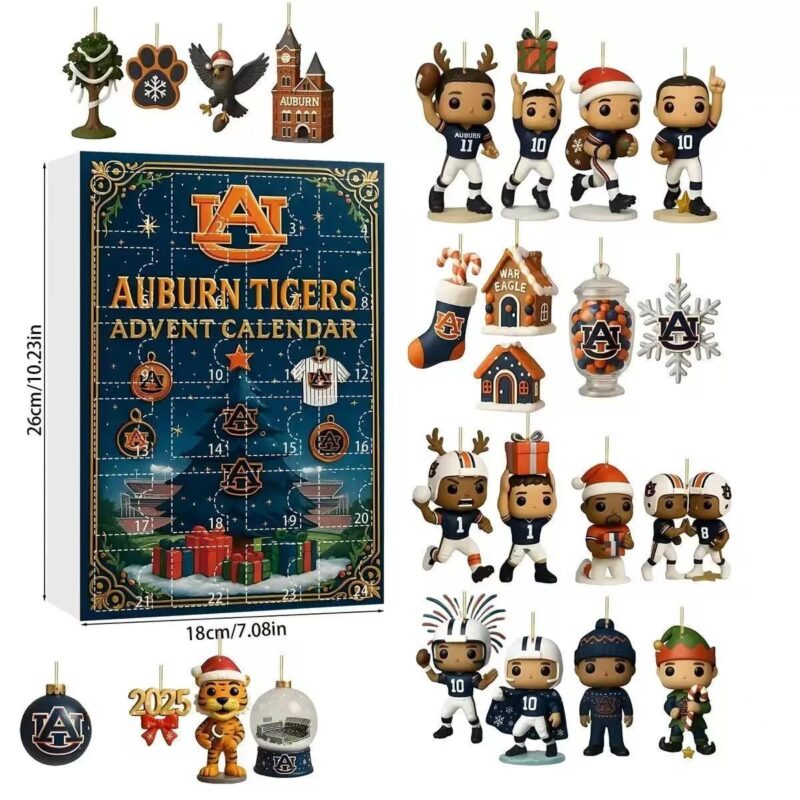 Auburn Tigers Football Advent Calendar _ 24 Collectible Surprises