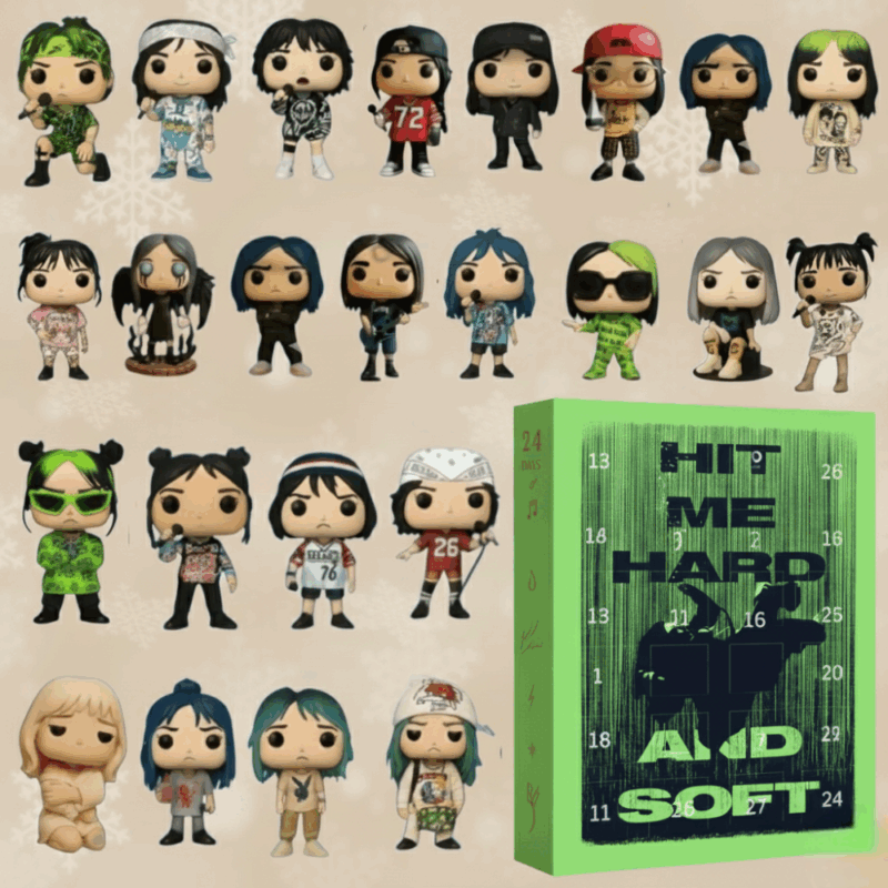 Billie Eilish 3D Advent Calendar Gift, Countdown Christmas Gift Idea