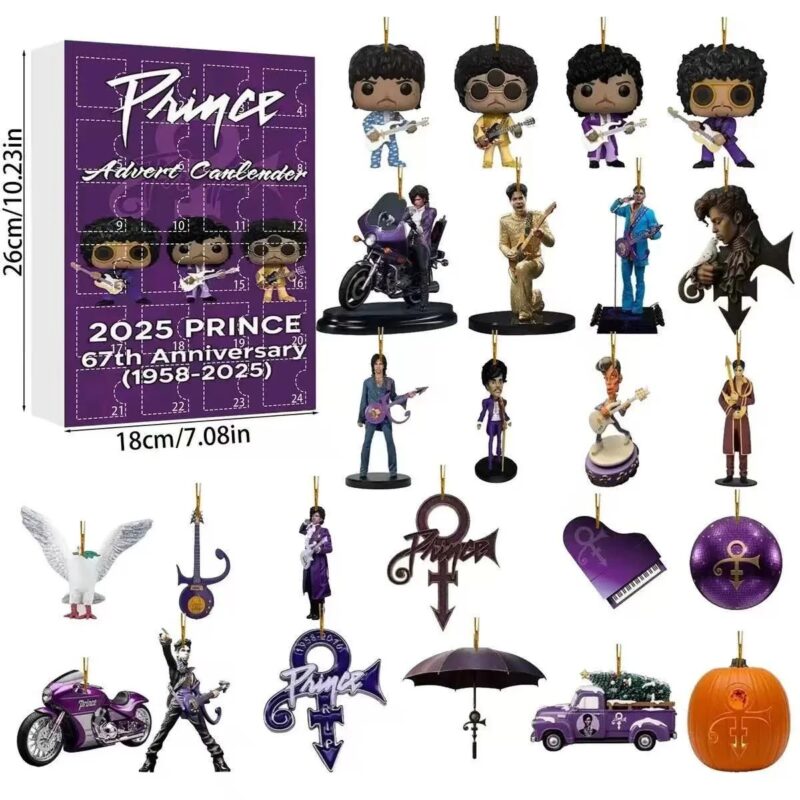 Prince Rogers Nelson Advent Calendar – 24 Surprise Mini Figure Collectibles