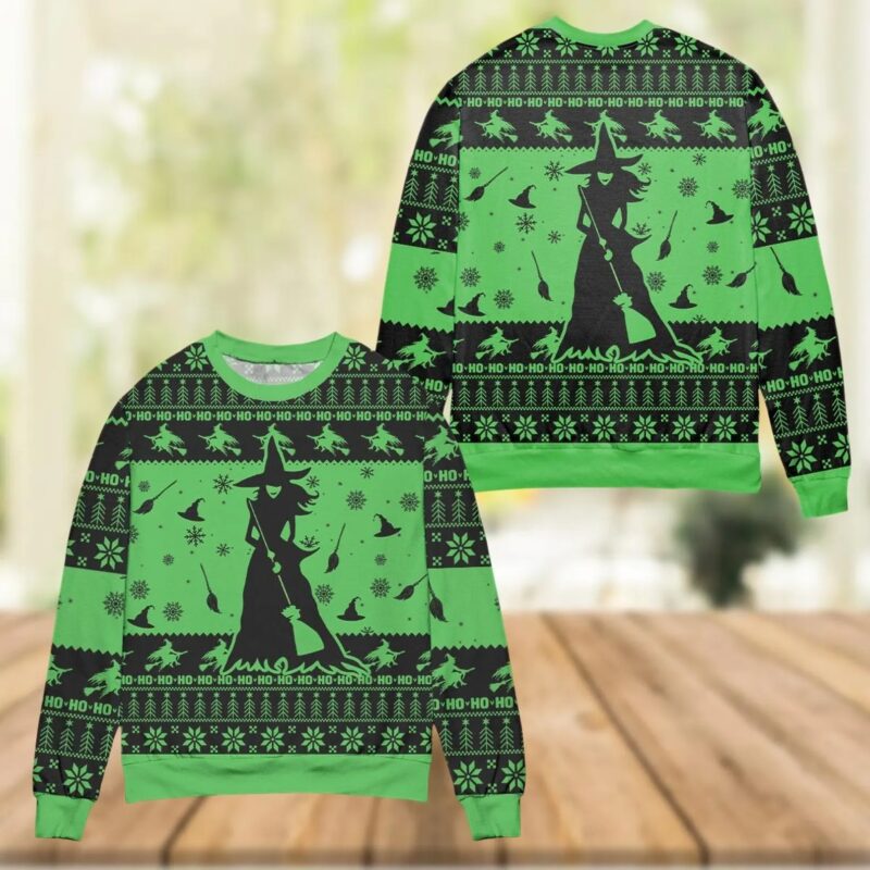 Elphaba Christmas Ugly Sweater, Wicked Movie Sweater, Wicked for Good Sweater