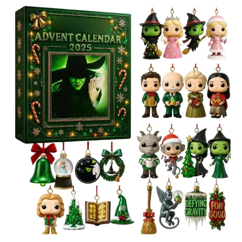 Wicked Advent Calendar 2025 - Wicked Pendant with 24 Days Surprises, Funny Wicked