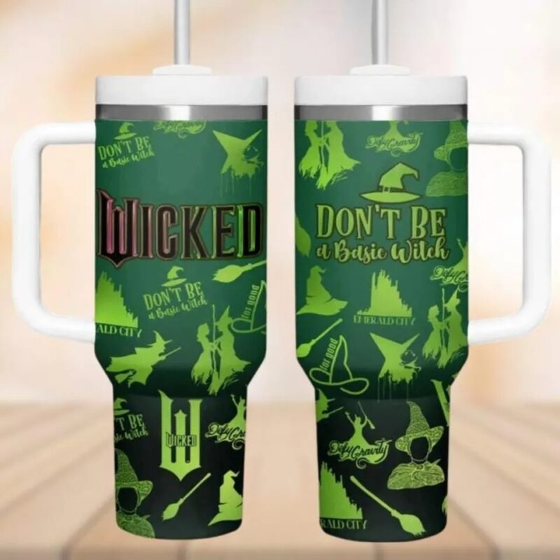 Wicked Don't Be A Bestie Movies Cup 40 oz Tumbler With Handle, Christmas Gift Ideas