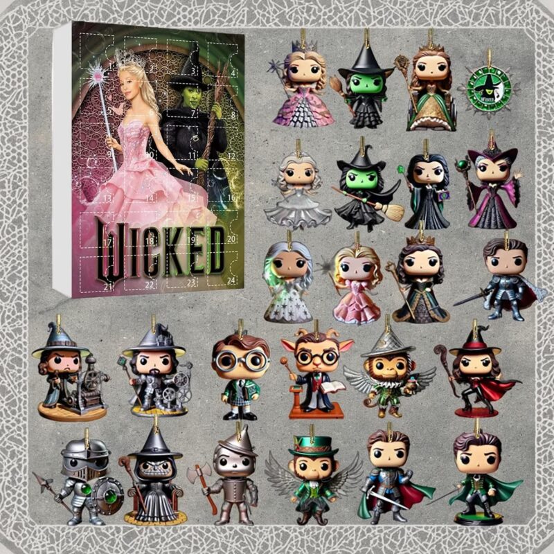 2025 Wicked Advent Calendar, Wicked Christmas Countdown Gift for Music Lover
