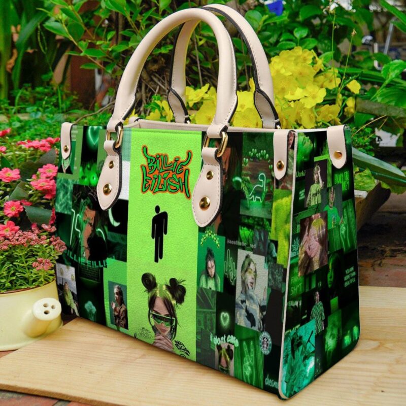 Billie Eilish Singer Fan Gift, Billie Eilish Happier Than Ever Leather Handbag Gift