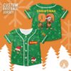 Custom Slinky Dog Toy Story Christmas Baseball Jersey, Disney Xmas, Jessie Buzz Lightyear Forky Aliens