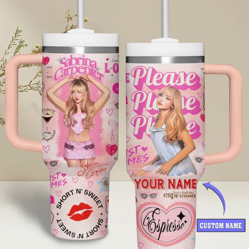 Sabrina Carpenter Espresso Tumbler 40 Oz - Tourlaxy Version