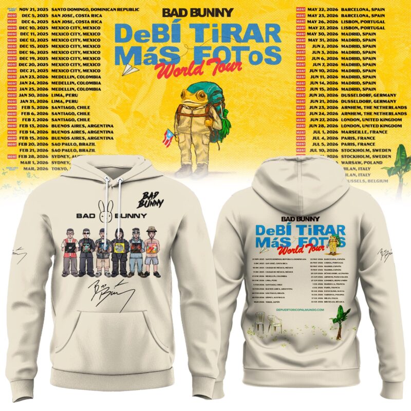 Fotos - Bad Bunny Tour 3D Shirt and Hoodie