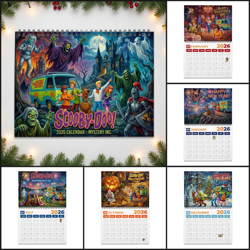 Scooby-Doo 2026 CALENDAR, Calendar New Year 2026