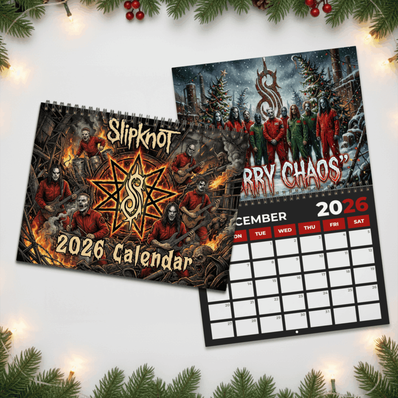 Slipknot Band 2026 CALENDAR, New Year 2026 Calendar