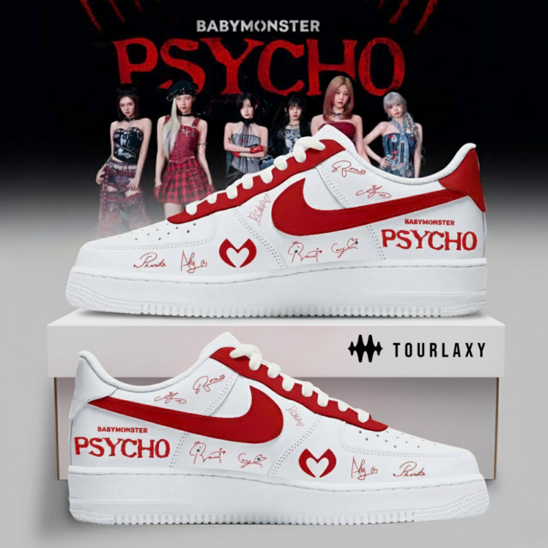 Pyscho White Signature - Baby Monster AF1 Shoes