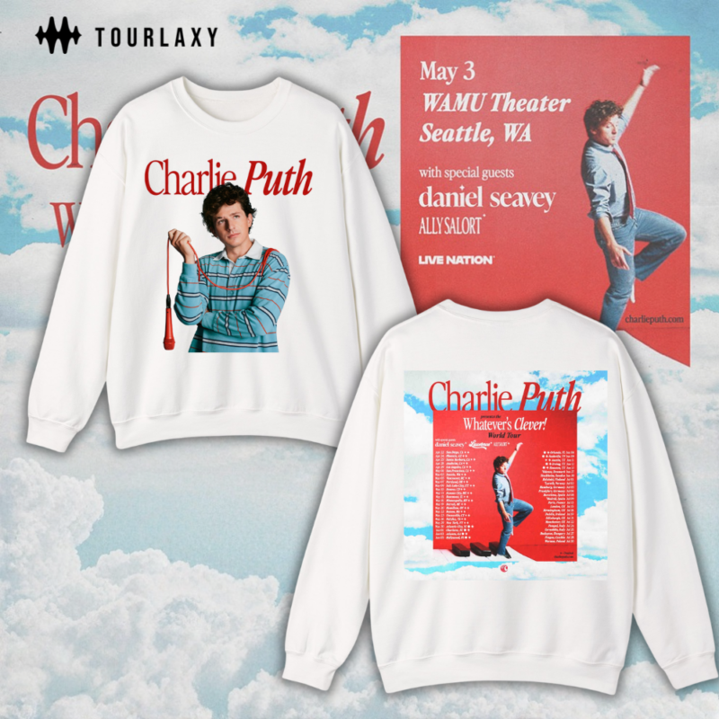Whatever’s Clever Tour Shirt – Charlie Puth Tour 2026 Merch Energy