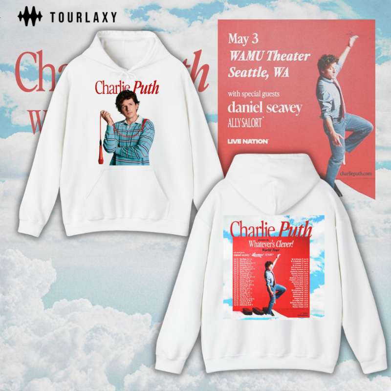 Whatever’s Clever Tour – Charlie Puth Tour 2026 Merch Energy Hoodie