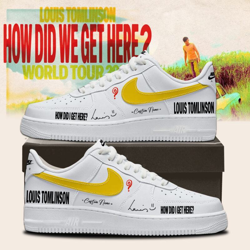 Louis Tomlinson How Did We Get Here? Tour AF1 Shoes 3