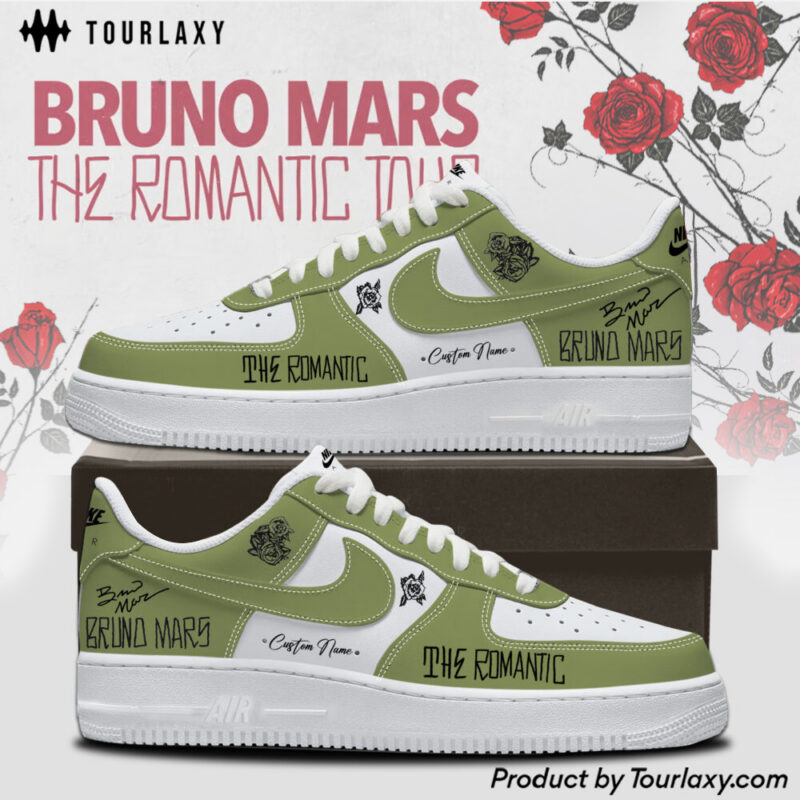 Romantic Tour 2026 - Bruno Mars Tour AF1 Shoes V3