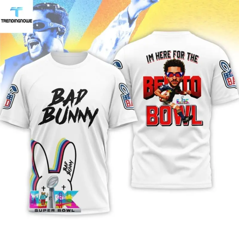 Super Bowl - Bad Bunny Tour 3D Shirt and Hoodie