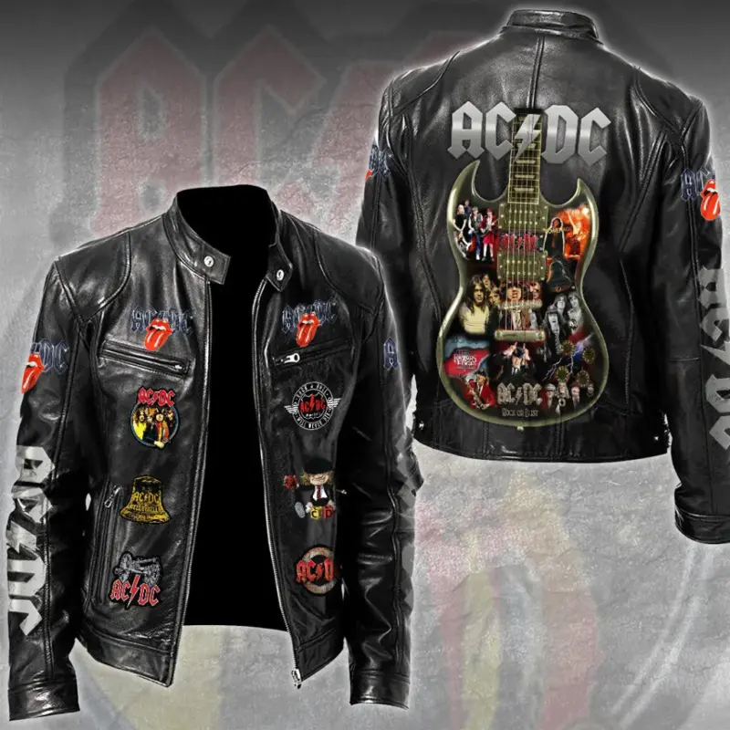 ACDC - PWR Up Tour 2026 Motorcycle Leather Jacket V2