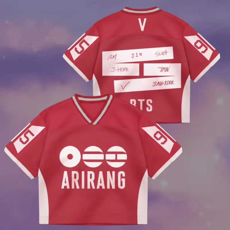 BTS Mixed Mesh Fotball Jersey Gift For Lovers