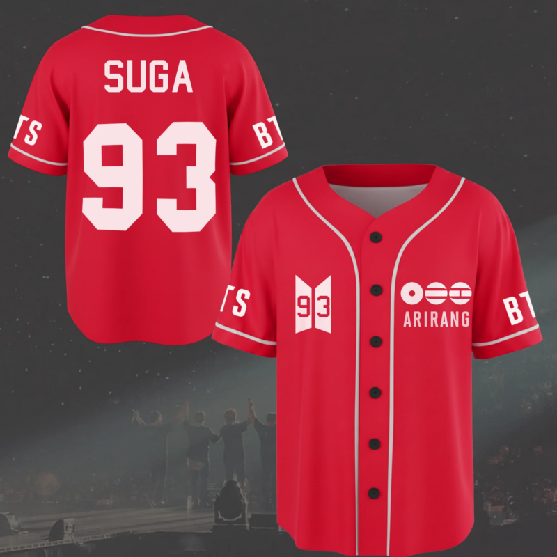 Arirang - BTS WORLD TOUR 2026 Baseball Jersey V1
