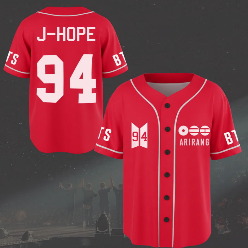 Arirang - BTS WORLD TOUR 2026 Baseball Jersey V1