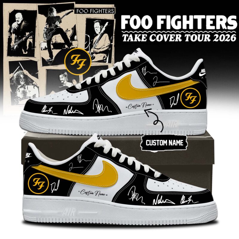 Foo Fighters ”Take Cover Tour 2026” Limited Edition Signature – AF1 Shoes 4