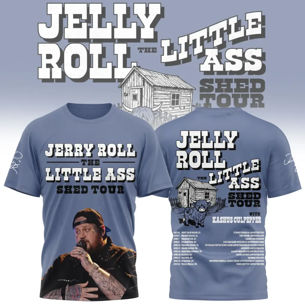 Jelly Roll – Little Ass Tour 2026 3D Shirt & Hoodie
