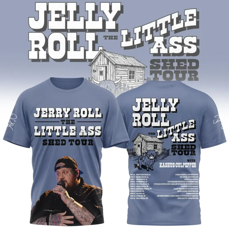 Jelly Roll – Little Ass Tour 2026 3D Shirt & Hoodie