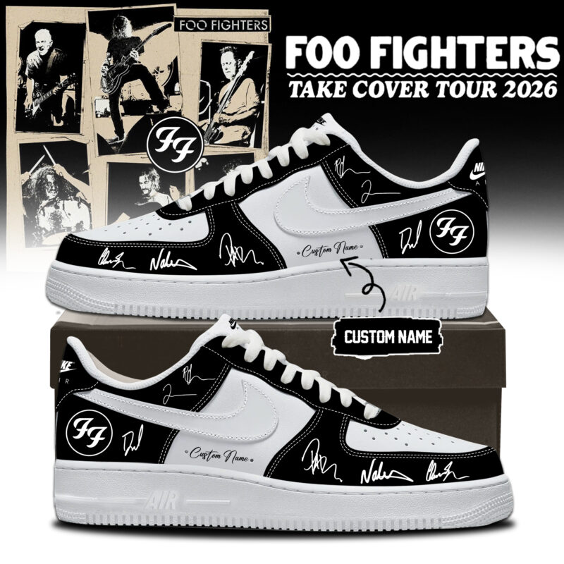 Foo Fighters ”Take Cover Tour 2026” Limited Edition Signature – AF1 Shoes 8
