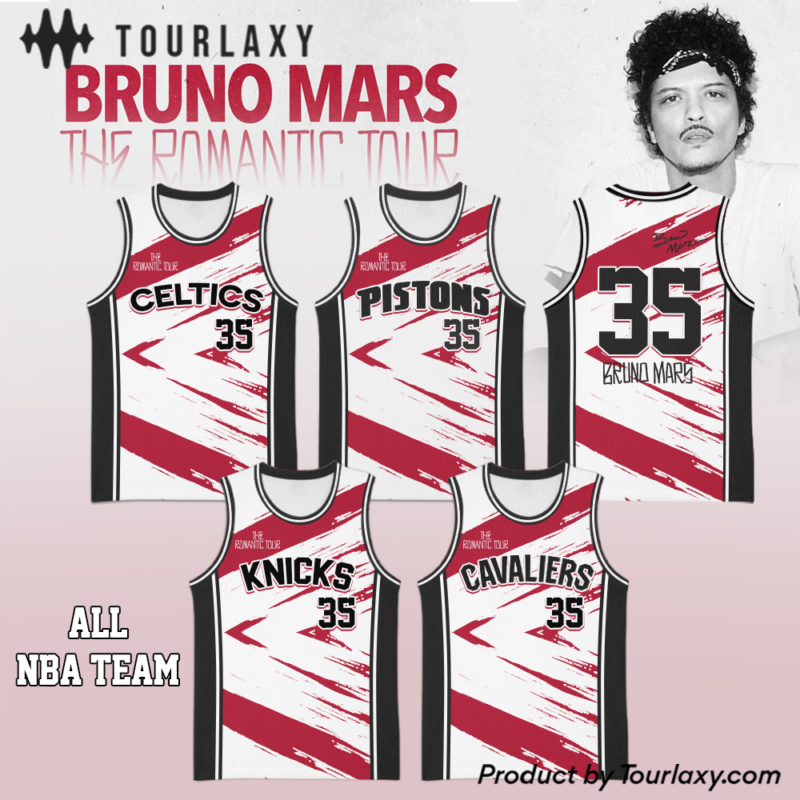 Teams x Bruno Mars Tour 2026 Basketball Jersey V3