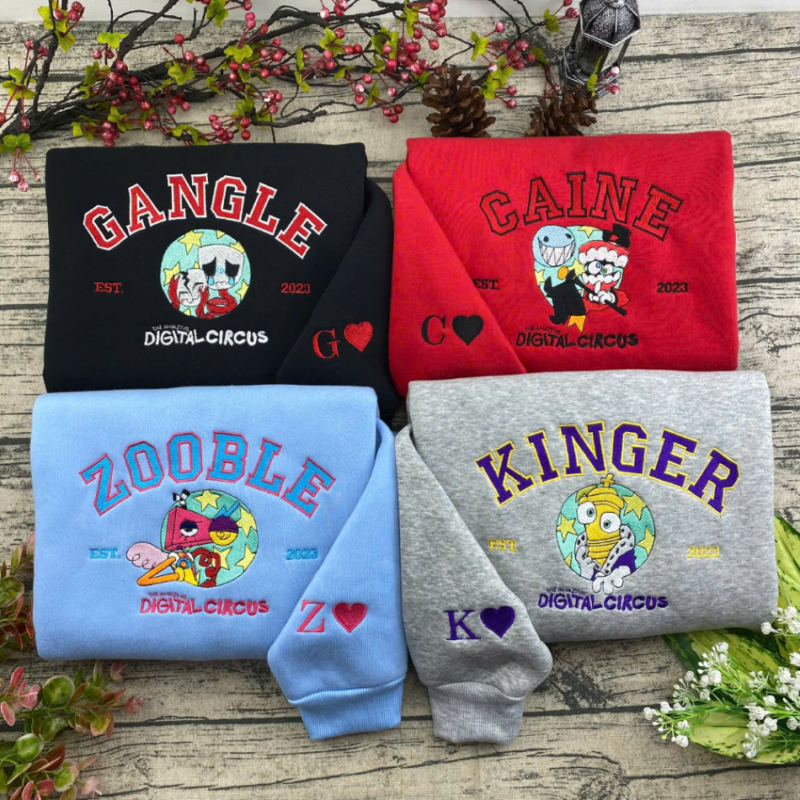Custom Embroidered - The Amazing Digital Circus Shirt V2