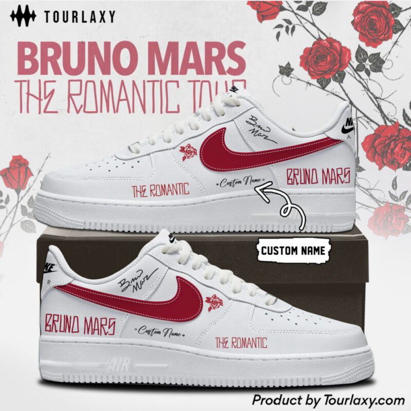Romantic Tour 2026 - Bruno Mars Tour AF1 Shoes V5