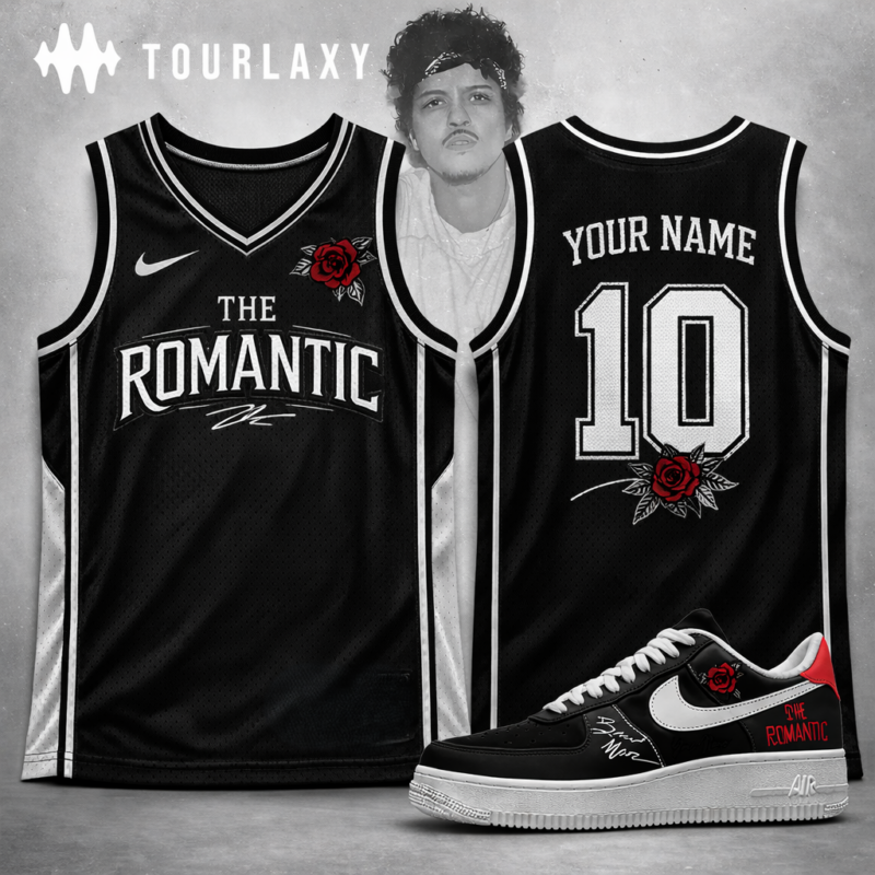 Romantic - Bruno Mars Tour 2026 Basketball Sleeveless Jersey
