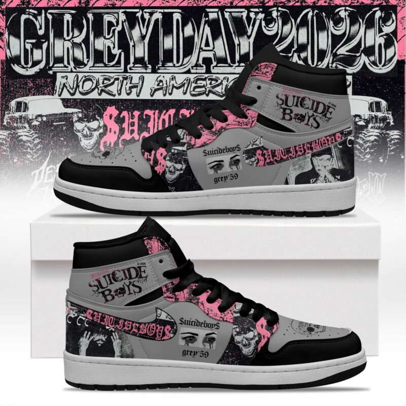 Grey Day - Suicide Boys Tour 2026 J1 Shoes V1