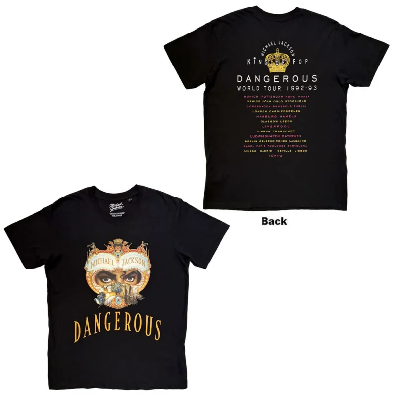 Dangerous- Michael Jackson 2D Printed T Shirt