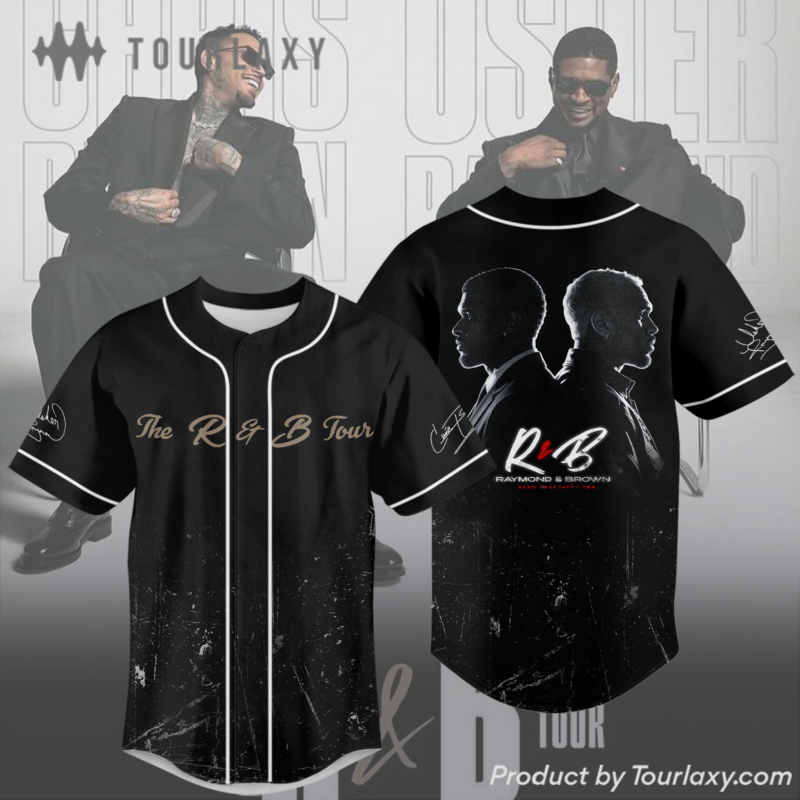 Chris Brown & Usher - Raymond Brown Tour 2026 Baseball Jersey V3