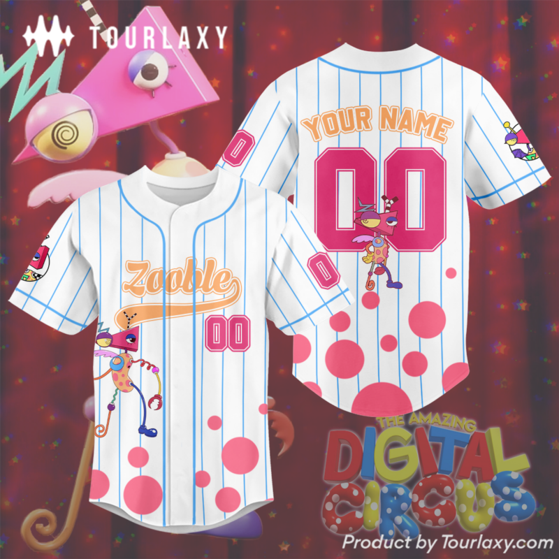 Zooble V2 – The Amazing Digital Circus Baseball Jersey